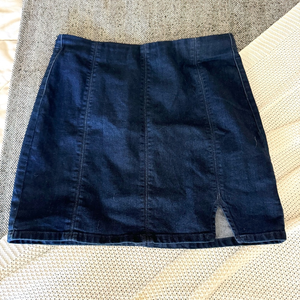 Free People Denim Mini Skirt
